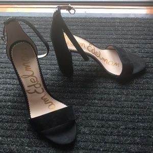 Black Sam Edelman velvet heels size 10